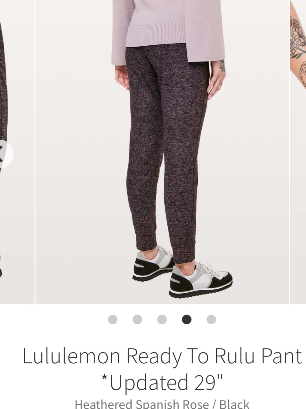 Lululemon Ready to Rulu Cozy Purple Heather Jogger/ Lounge Pants Size S - Picture 3 of 12